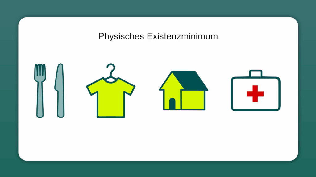 Das physische oder auch sächliche Existenzminimum ist in Deutschland steuerfrei.
